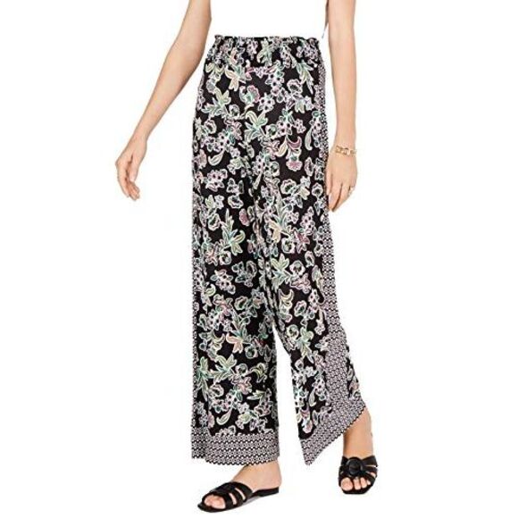 Floral Wide Leg Pants - Picture 2 of 5